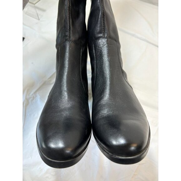 Marc Fisher Agnes Black Leather Boots Size 8.5 M - Picture 10 of 13